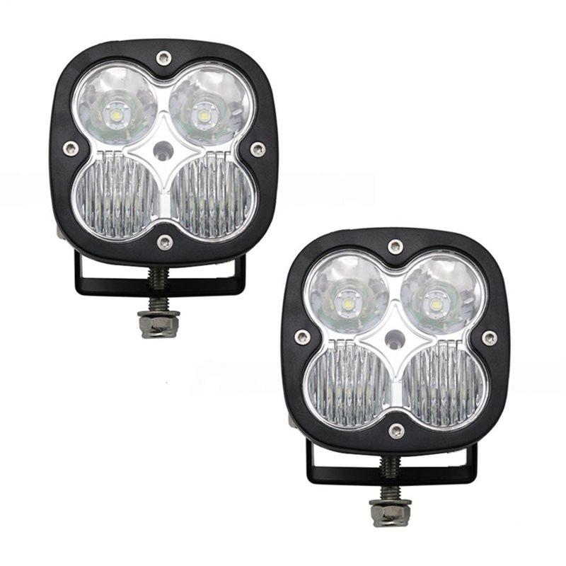 LED Combo 40W Work Head Light For Motorcycle Offroad Off-Road Truck BUS ATV UTV Mixed LED Auxiliary Lamp (2Pcs)