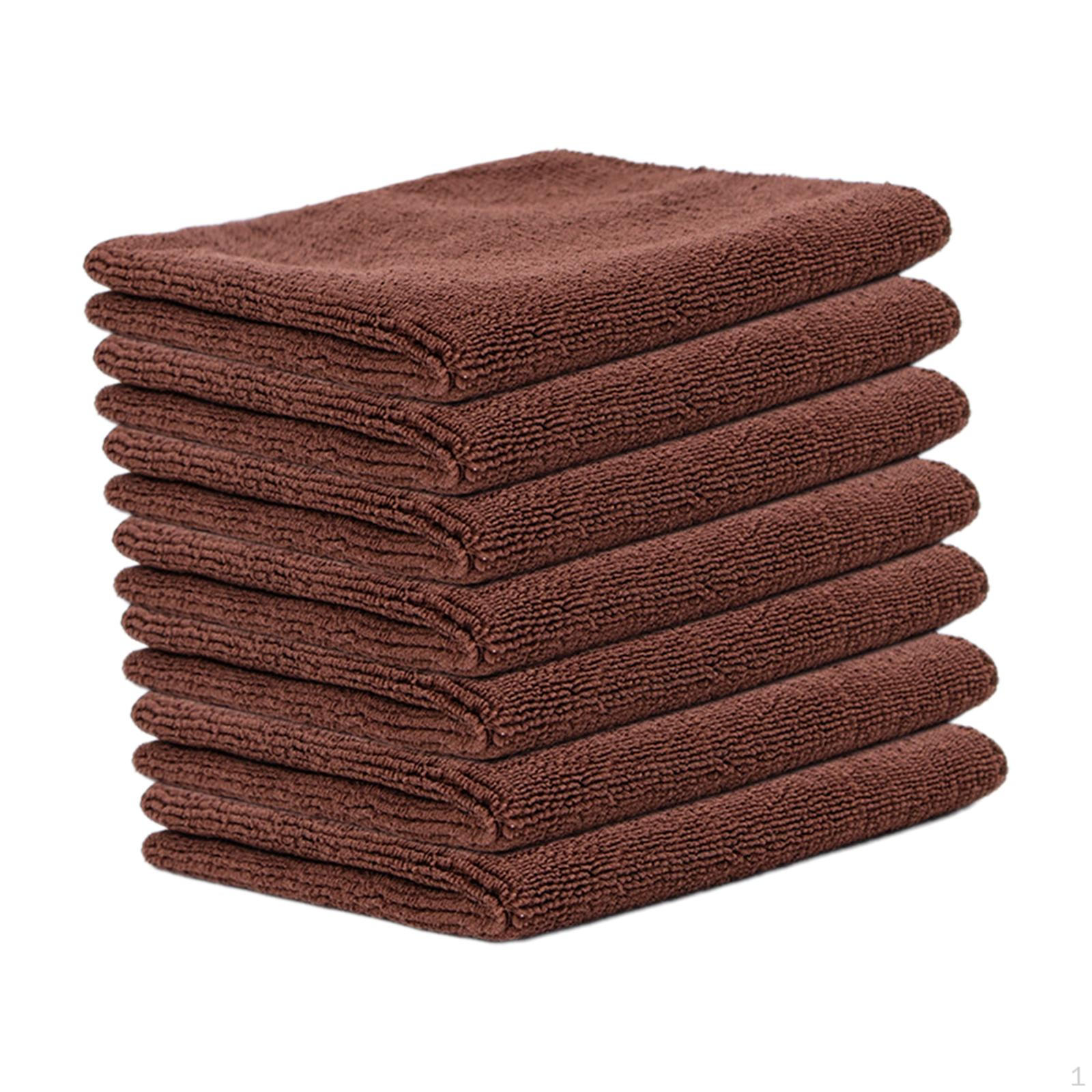 

7 шт. ткань для чистки из микрофибры, тряпка, моющееся портативное впитывающее полотенце для посуды коричневый