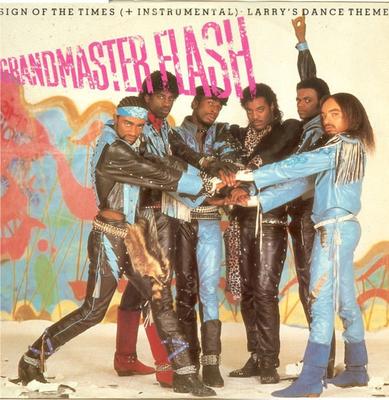 12inch Record GRANDMASTER FLASH - Sign Of The Times E9677T Elektra 1985 UK Rap & Hip-Hop/R&B Used