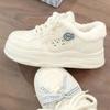 Milk fufu velvet little white shoes female cute niche versatile casual sports board shoes 2 new two cotton bread shoes