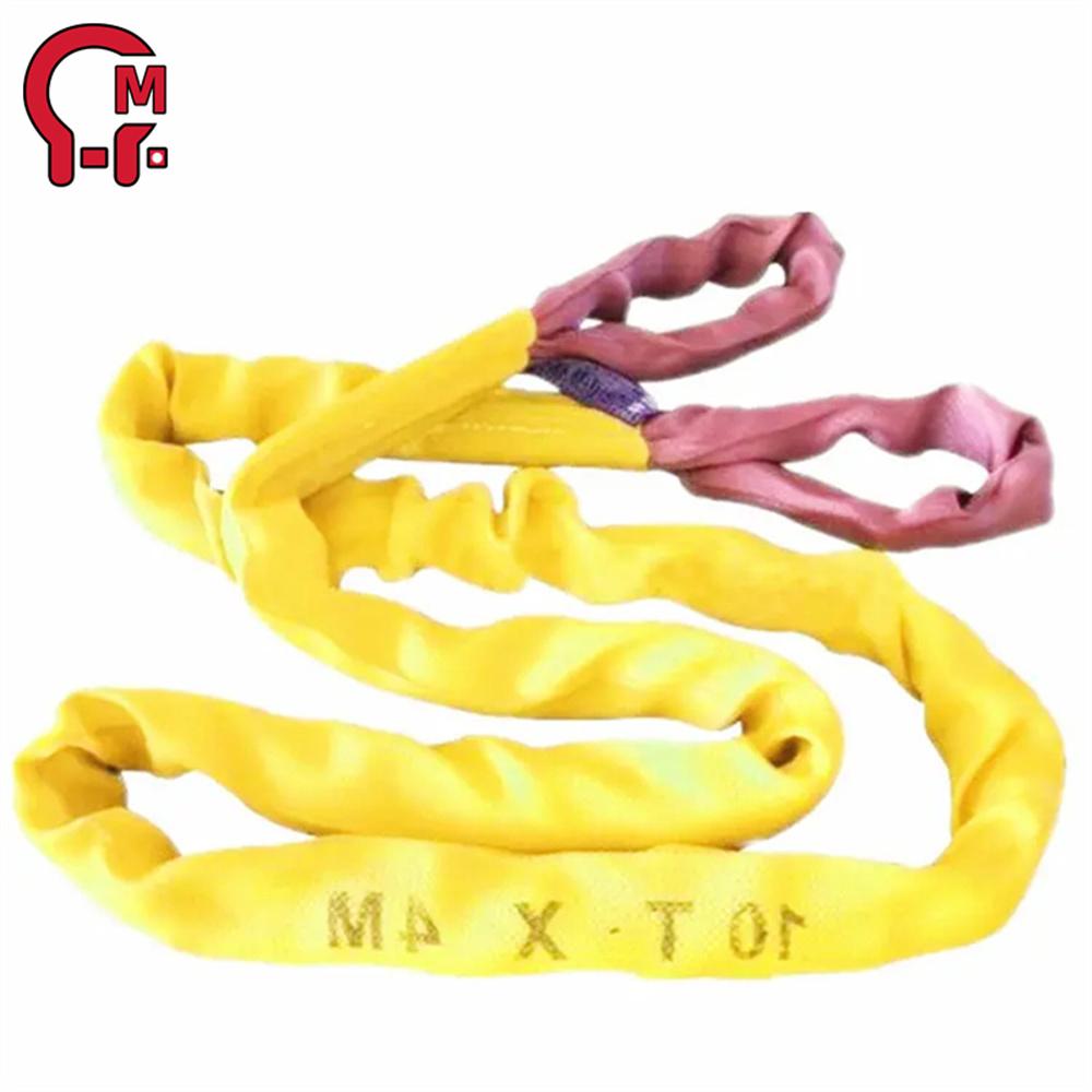 HLM Color Coded Webbing Sling High Breaking Strength for Workshop Lifting Construction Hoisting and Equipment Lifting