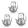 Large Capacity Hammered Nonrust Steel Kettles Durable Construction Ergonomic Grip Boiling Water Pot Home Use