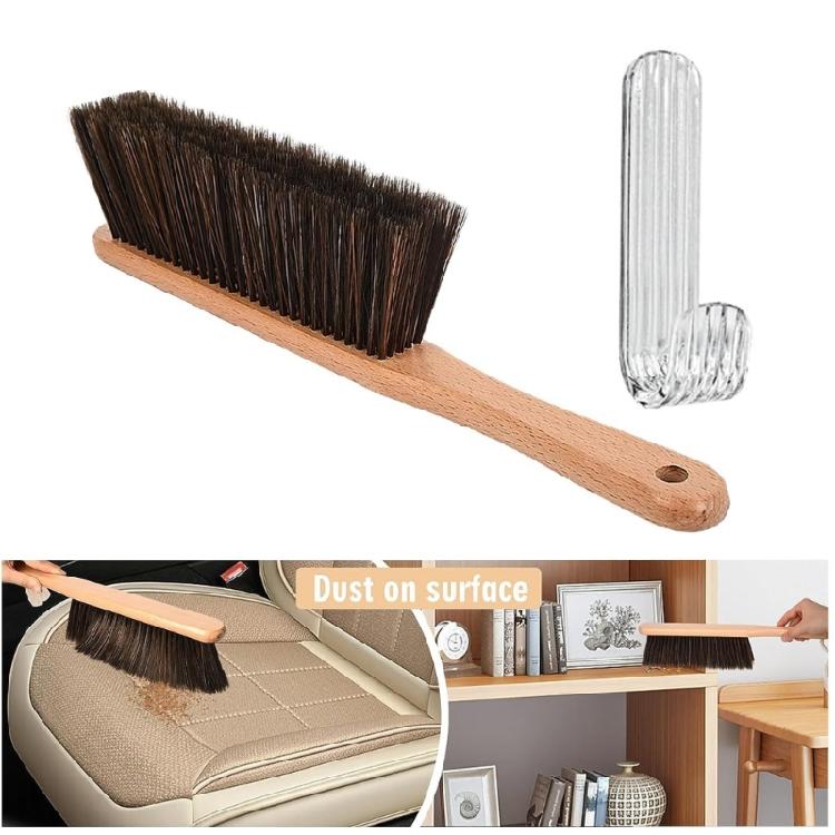 Hand Broom with Soft Dense Bristles for Furniture and Car Dusting Brush Duster for Furniture, Drafting