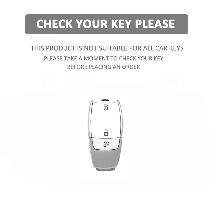 Grey TPU Car Remote Key Case Cover Shell For Mercedes Benz A C E S G Class GLC CLE CLA GLB GLS W177 W205 W213 W222 X167 AMG