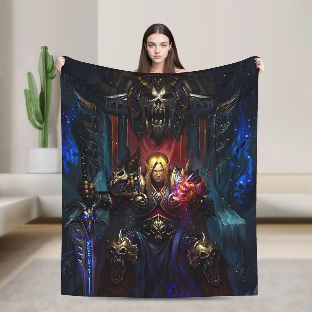 World of Warcraft, WOW Game Blanket Quality Super Warm Throw Blanket Winter Picnic Outdoor Graphic Bedspread