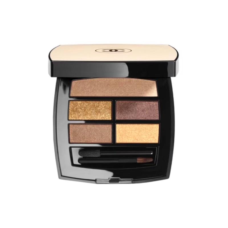 CHANEL Les Beiges Healthy Glow Natural Eyeshadow Palette Creamy Texture, Long-Lasting Neutral Shades #Deep