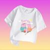 Peppa Pig Children's Cotton Short-sleeved Boys' Sports Shirt, Girls' Casual Top, Summer T-shirt with Cartoon Print