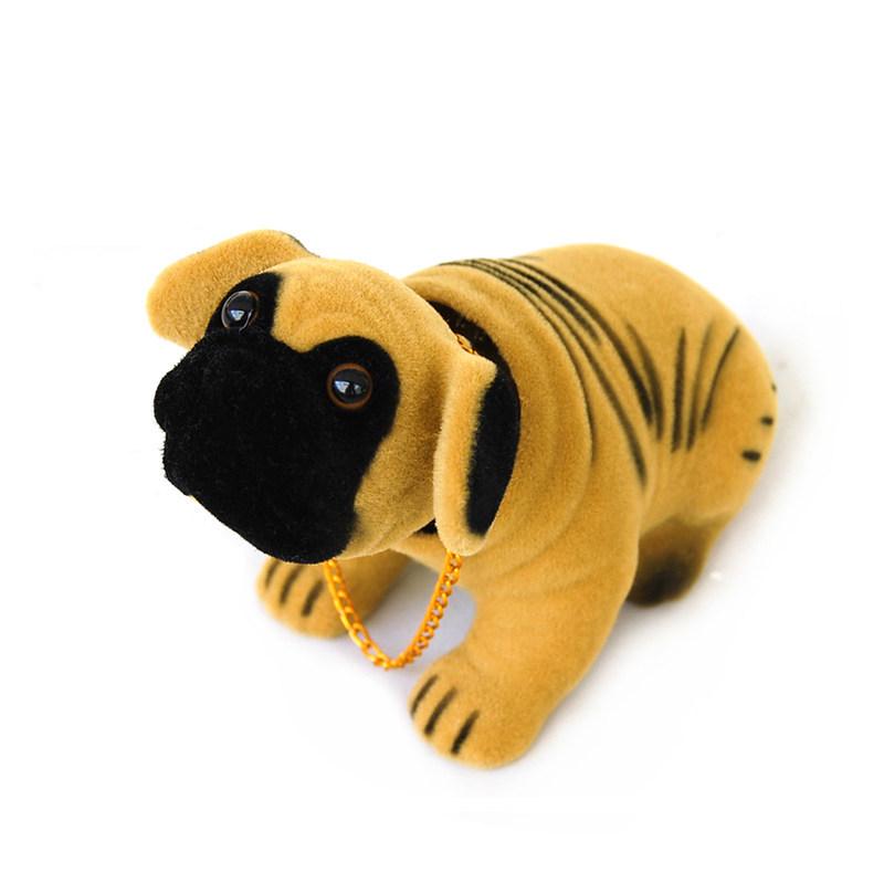 Creative Shaking Head Dog Ornament: Cute Car Dashboard Puppy Simulation