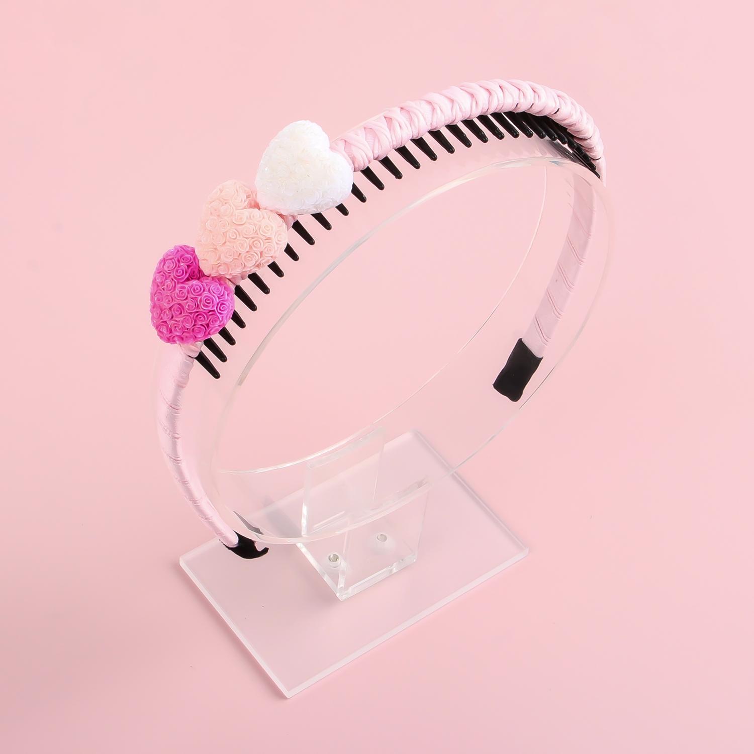 

Модные Девочки Сердечки Повязки для Волос Однотонная Круглая Ободок-обертка с Зубцами Обруч для Волос Повязка для Волос для Женщин Нескользящие Аксессуары для Волос