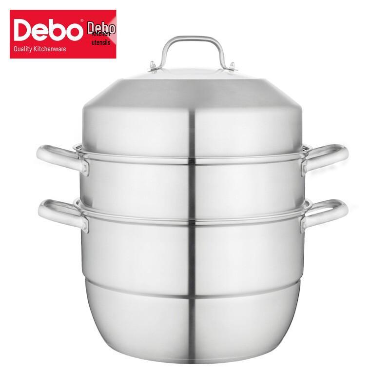 Debo Hoffenny 32cm Stainless Steel 2-Layer Steamer Pot