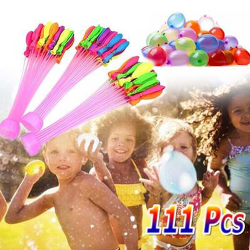 111pcs Water Balloon Party Supplies Summer Cool Water Filled Ball Water Balloon
