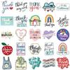 50pcs Creative Cartoon Thank You Stickers Set for DIY Journals and Notebooks