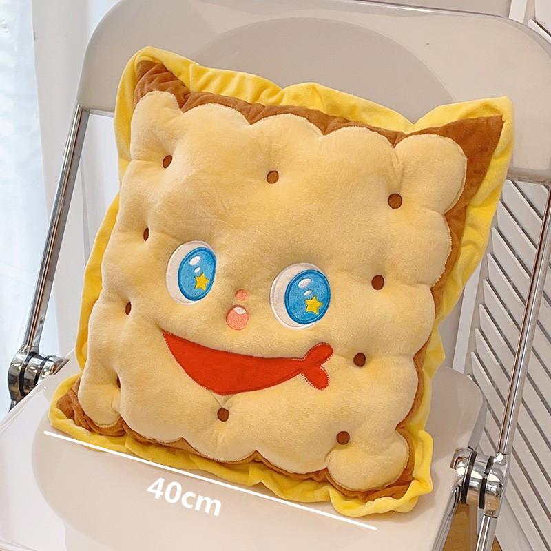 40x40cm New Cute Pillow Rabbit Biscuit Tulip Air Conditioning Pillow Car Interior Cushion Floor Pillow Office Chair Cushion 40cm