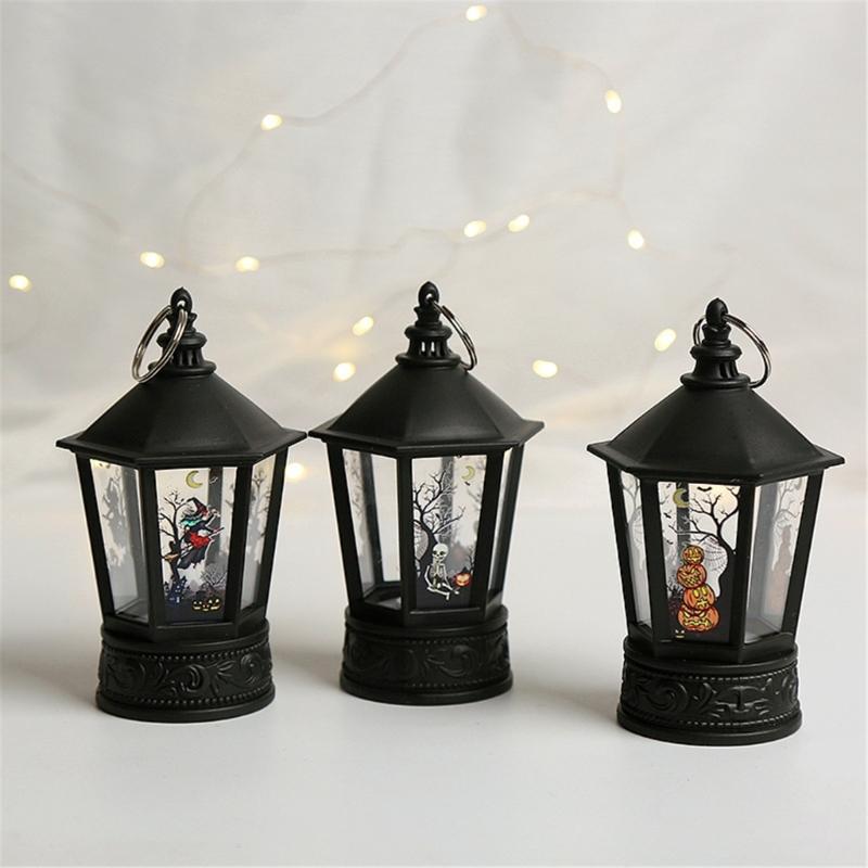 Festival Halloween LED Pumpkin Hand Lamp Halloween Pumpkin LED Hand Lamp with Designs for Celebratory Event Lighting