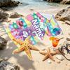 Custom Name Personalized Care Bears Print Beach Towel, for Trip Camping Beach Party Home Decor, Birthday Gift for Family & Friends