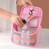 1pc-Translucent Waterproof Wash Gargle Bag Frosted Toiletry Kits For Women Girls Travel Cosmetic Bag Portable Makeup Organizer