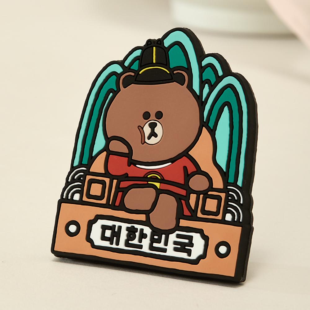 LINE FRIENDS Brown K-Souvenir King Magnet