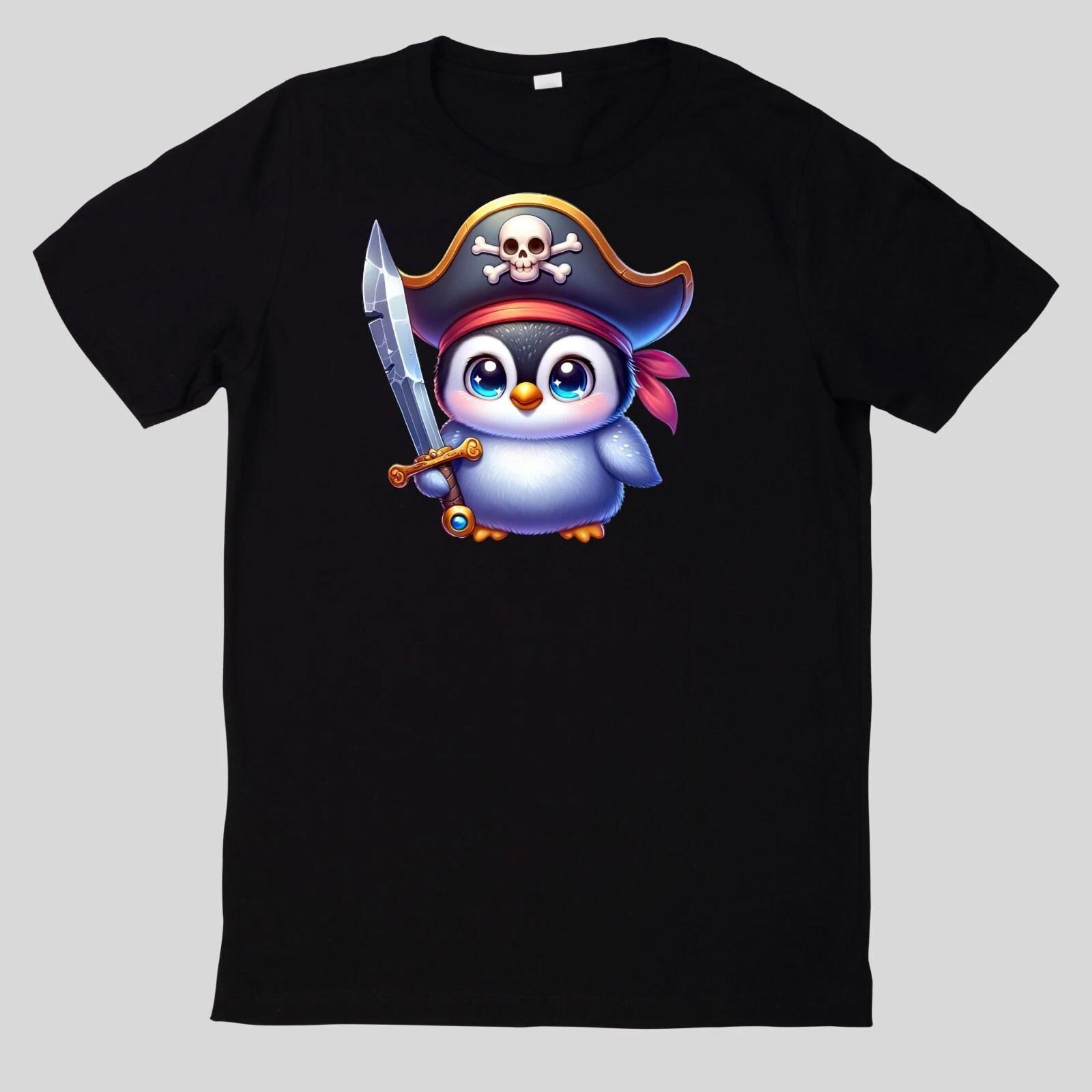 T-Shirt Niedliche Tierpiraten Baumwolle Fun Spaß Sprüche Lustig Cartoon M