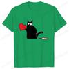 Black Cat with Knift Tee Shirt, Love Couples T Shirts, Couple Shirts, Best Couple Shirts, Lovers Shirt, Black Cat Hearts Outfits