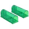 2Pcs Waterproof Mouse Trap Cage Automatic Plastic Mouse Catcher for Home Restaurant