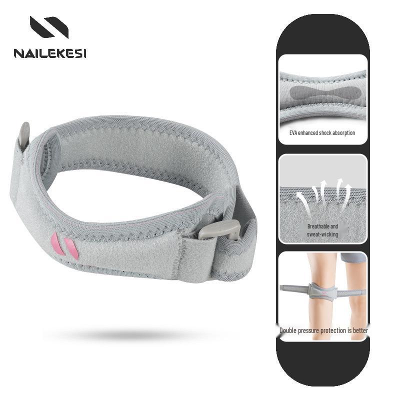Patella Strap Meniscus Knee Support Compression Sleeve for Running & Jump Rope - Unisex Shock Absorption Protective Gear for Sports