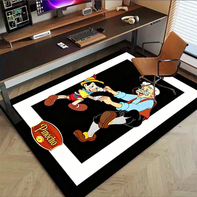 Pinocchio'S Jolly Adventure Carpet For Playroom Bedroom Living Room Sofa Home Decorkids Game Area Rug Nonslip Floor Mat