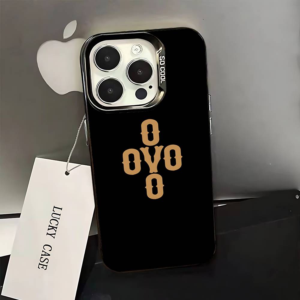 

D-Drake O-OvO OWL Phone Case For iPhone 16,15,14,13,12,11,Pro,XS,Max,Plus,Mini,SE Black Candy Matte Shockproof Cover iPhone12