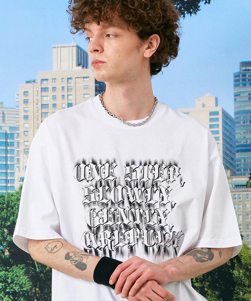 GAKKAI UNIONS One Step Short Sleeve T-Shirt White