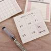 Stationery Notebook School Supplies Check List Weekly Plan Memo Pad Daily Weekly Month Planner
