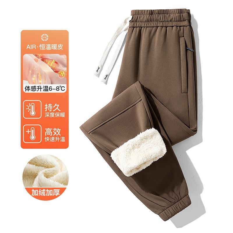 

Осень и зима новые повседневные брюки мужские кальсоны из овечьей шерсти зимние бархатные хлопковые брюки утолщенные спортивные брюки 5XL