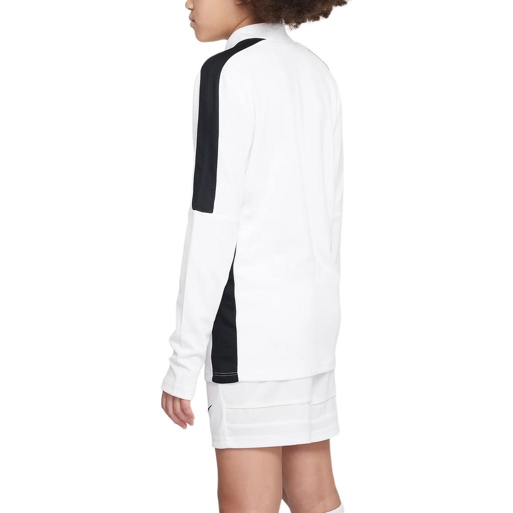 Nike Dri-FIT Academy 23 Logo Embroidered Color Block Half-Zip Football Sweatshirt Kids sweatshirt White DX5470-100