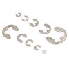 580pcs/set 10 Sizes 1.5-10mm Stainless Steel Shaft E Clip Snap Circlip Washer
