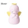 Silicone Tap Control Light Angel Night Light, Squishy Bedside Lamp, 7 Color Changing 3‑Level Dimmable LED Ambient Adjustable Brightness Lamp