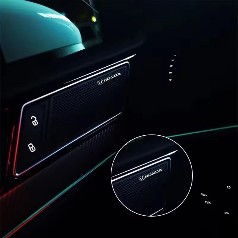 car audio decorate 3D Aluminum Badge Emblem Sticker For Honda Civic Accord City Fit Mugen Vezel CR-V Pilot HR-V Envix Odyssey ahv256