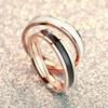 Japanese-Korean Titanium Steel Couple Rings: Simple, Stylish, Unisex Jewelry