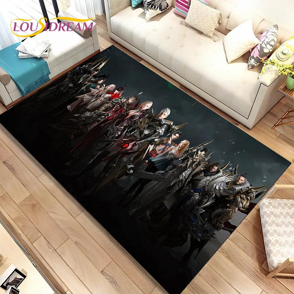 3D Lost Ark Game Gamer Cartoon Area Rug,Carpet Rug for Living Room Bedroom Sofa Doormat Decoration,kids Play Non-slip Floor Mat