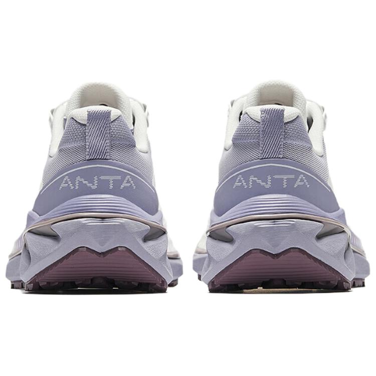 Anta Explore Pro Comfortable Trendy Wear-Resistant Non-Slip Low-Top Casual Running Shoes Women sneaker White Purple 922525589-2