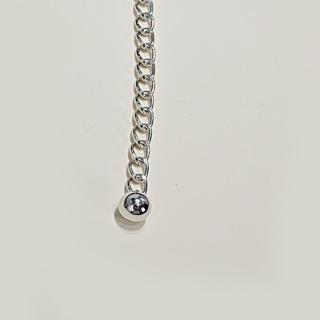 Lightweight Metal Chain Belt with Stone Accent Handcraft Bohemian Accessory Waist Cincher Band for Beach Parties