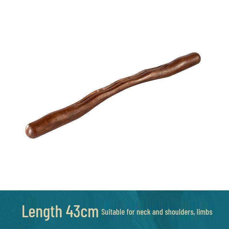 Sandalwood Whole Body Massage Rod: Universal Relief Stick for Tendons, Meridians, and Back Massage.