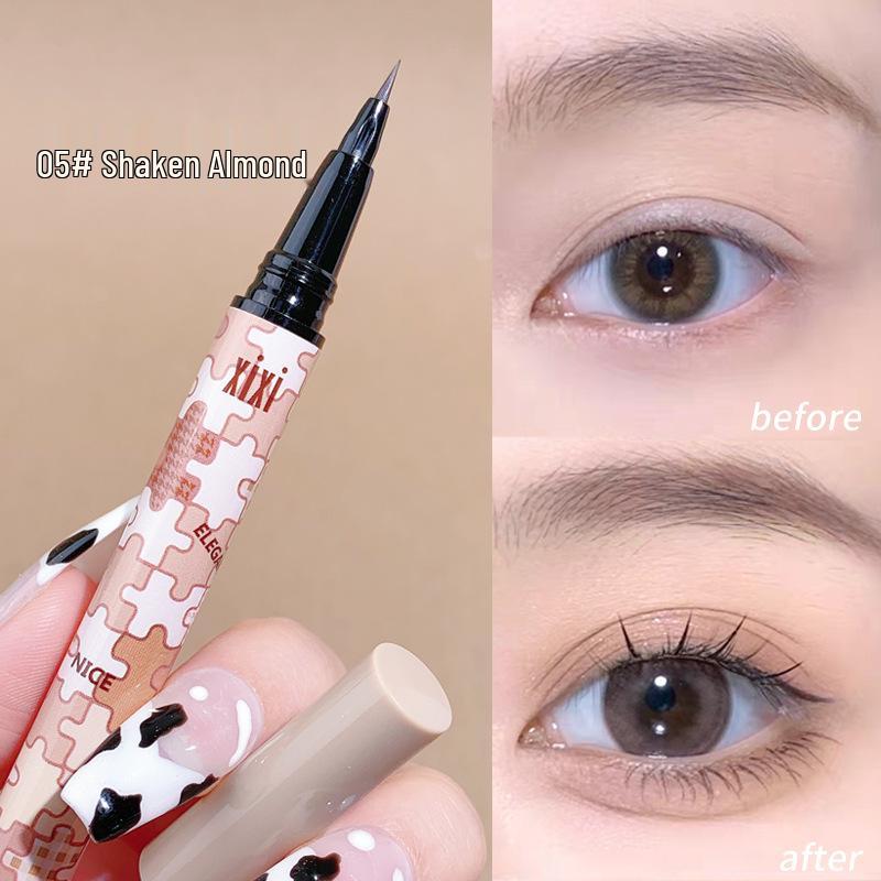 

xixi Retro Eyeliner Pen: Smudge-Proof, Long-Lasting, Fine Tip for Under Eyes & Lower Lash Line. Beginner-Friendly Colored Eyeliner for Women.