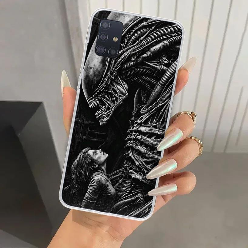Cool A-Alien X-Xenomorph Phone Case for Samsung Galaxy A52 A32 A22 A12 A02S A50S A30S A10S Note 20 Ultra 10 Plus S10 A31 A20 A71