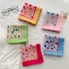 Spring And Summer Korean Literary And Artistic Versatile Cotton And Linen Small Square Scarf Silk Scarf Women'S Fashion Temperament Scarf Headband