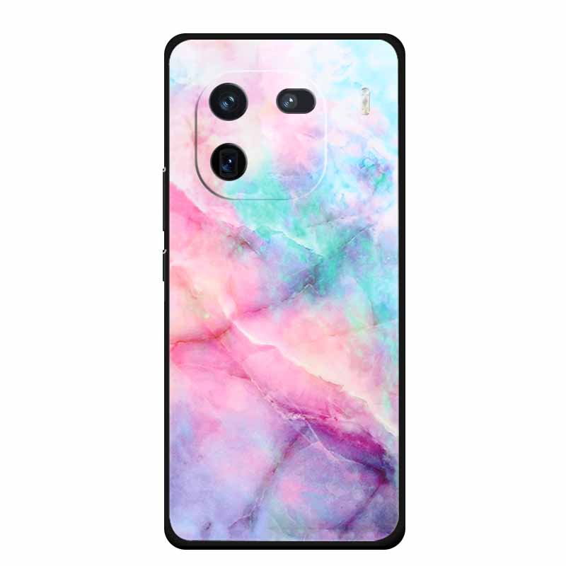For Vivo iQOO 12 Case Marble Painted Soft Silicone TPU Cover Phone Cases For Vivo iQOO 12 Pro 5G V2307A V2329A Colorful New Etui
