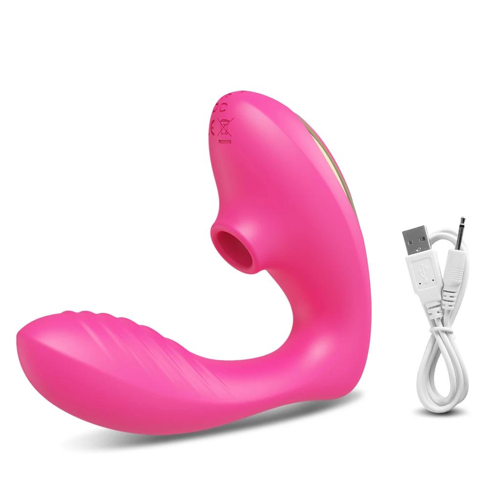 Vagina G-Spot Vibrator Clit Sucker Vibrator for Women Clitoris Stimulator Female Masturabtor Adult Goods Sex Toy for Women