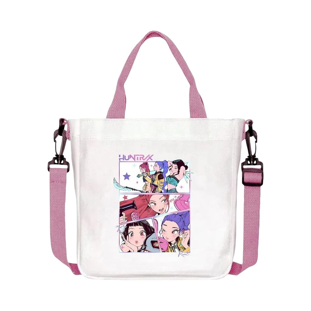 Girls Group Poster Printed Canvas Bag  Style Fan Support Zipper Handbag Women's Bag