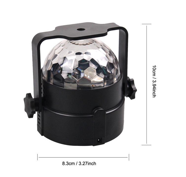 Colorful LED Magic Ball Projector: Water Ripple & Starry Sky Light with Suction Cup