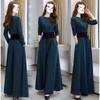 Spring and Autumn Plus Size Goddess Style Two-piece Fashionable Age-reducing Temperament Royal Sister Loose Wide-leg Pants Suit for Women