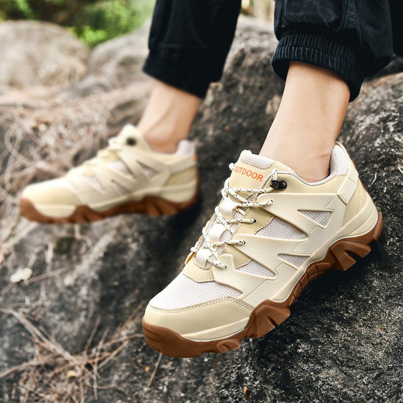 Atmungsaktive Bergsteiger-Sneaker in Übergröße aus Mesh für Herren, Wanderschuhe, Outdoor-Kletterschuhe, Offroad-Laufschuhe