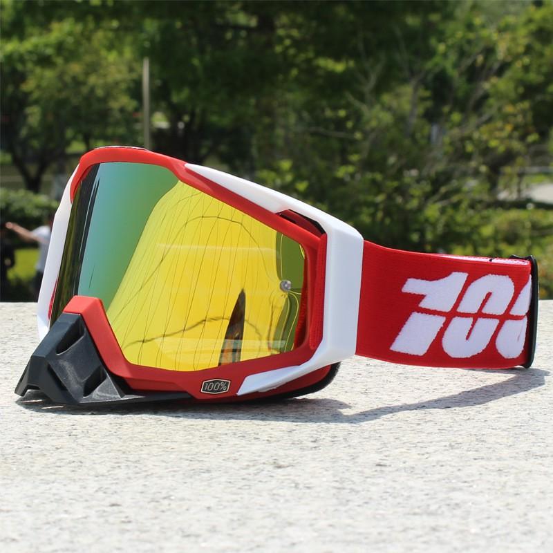 Motorcycle Goggles Off-Road Riding Safety Windproof Sports Eyewear With Full Frame PC Lens Unisex