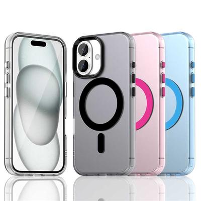 Magnetic For iPhone 17 Case Magsafe Wireless Charging Cover For Apple iPhone 17 Air iPhone 17 Pro Max Matte PC Protective Cases